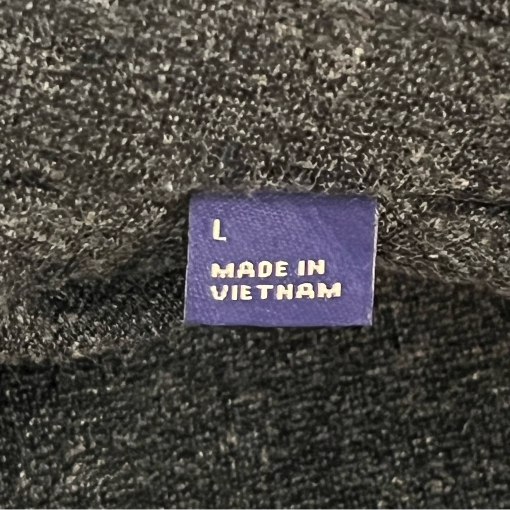 Artefact Sz L Men's Knit Blazer Casual Jacket  Long Navy  2 Button Heather Blue - Picture 5 of 5